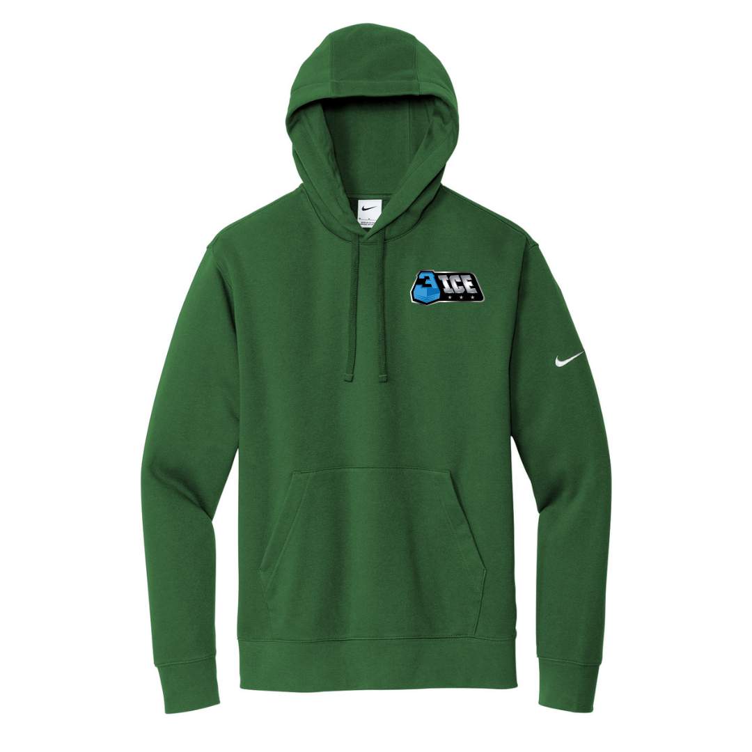 3ICE Nike Club Fleece Sleeve Swoosh Pullover Hoodie