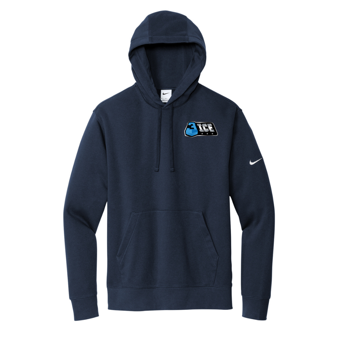 3ICE Nike Club Fleece Sleeve Swoosh Pullover Hoodie