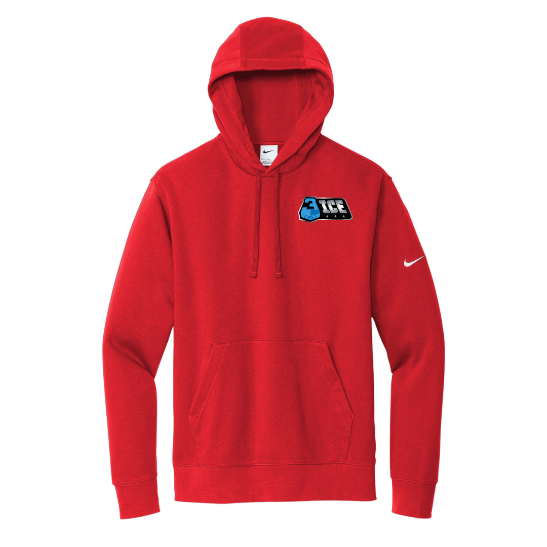 3ICE Nike Club Fleece Sleeve Swoosh Pullover Hoodie