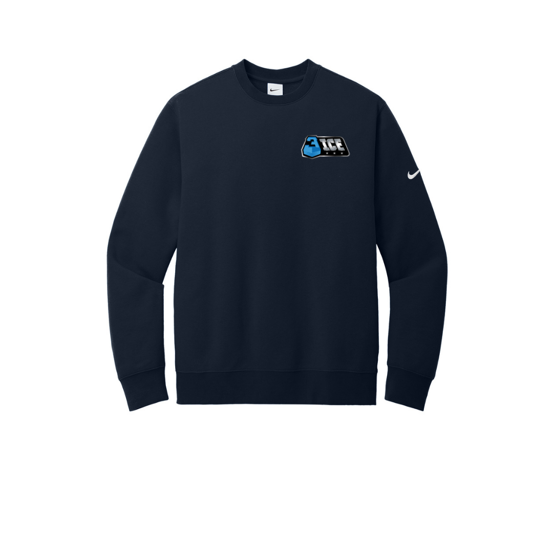 3ICE Nike Club Fleece Sleeve Swoosh Crew
