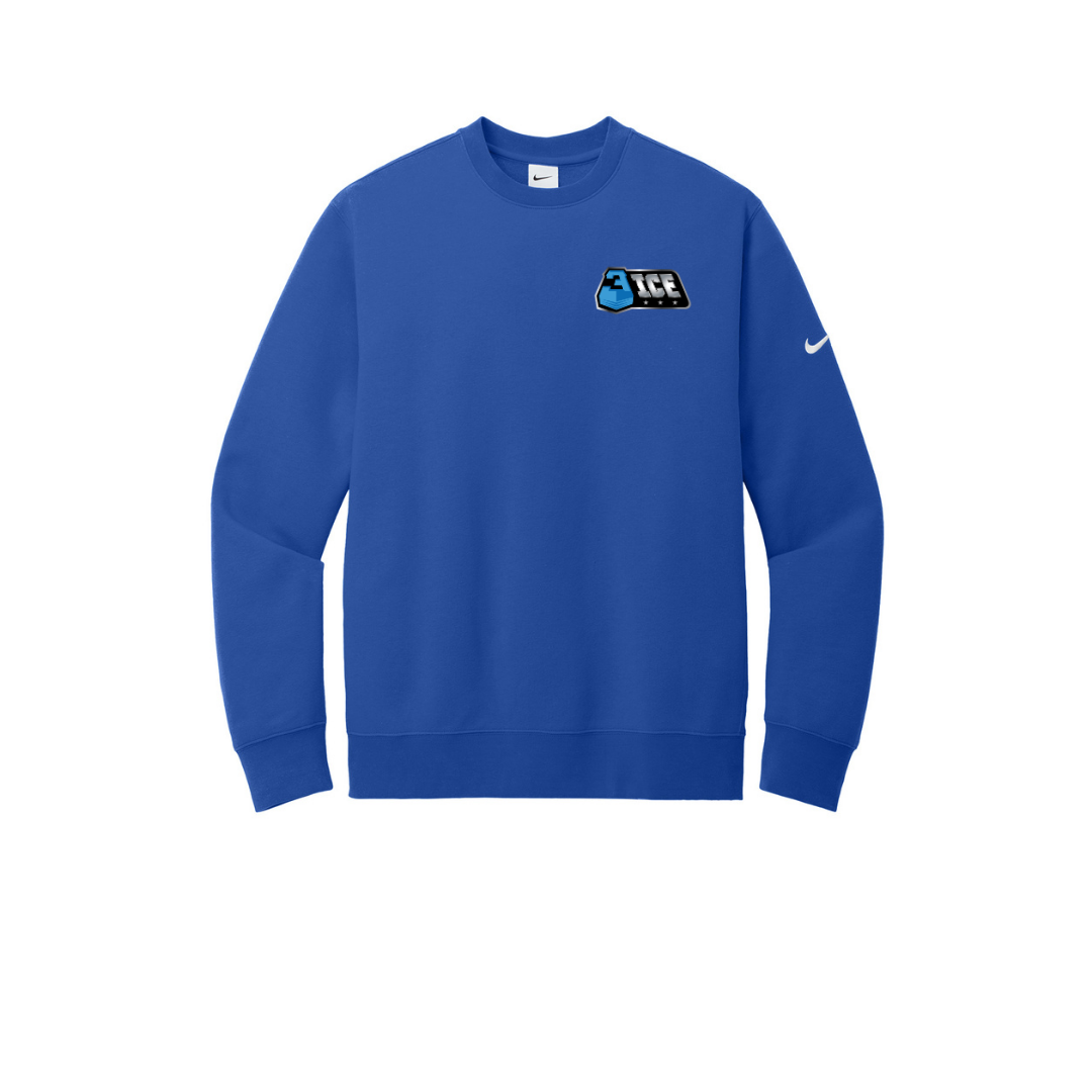 3ICE Nike Club Fleece Sleeve Swoosh Crew
