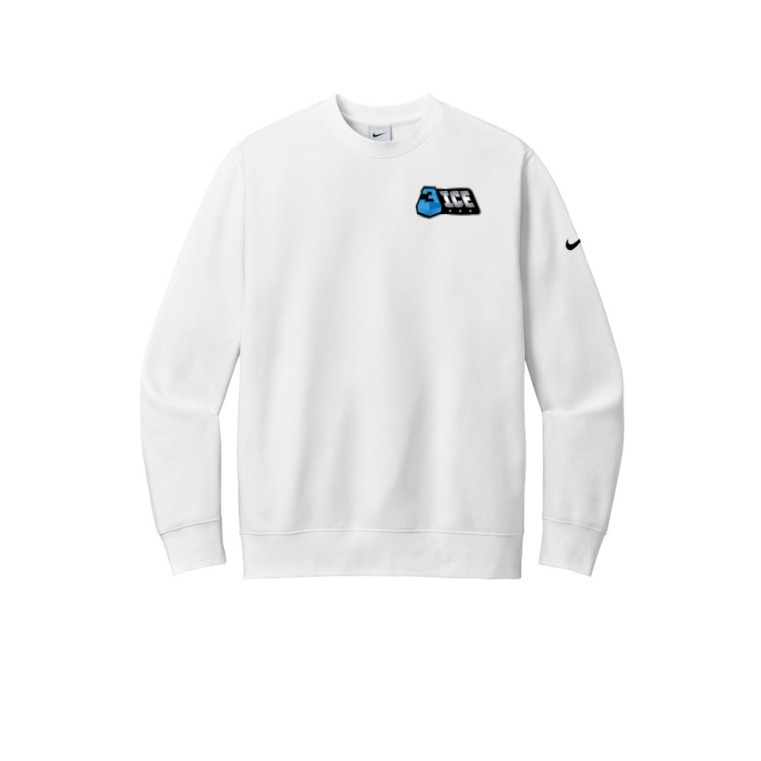 3ICE Nike Club Fleece Sleeve Swoosh Crew