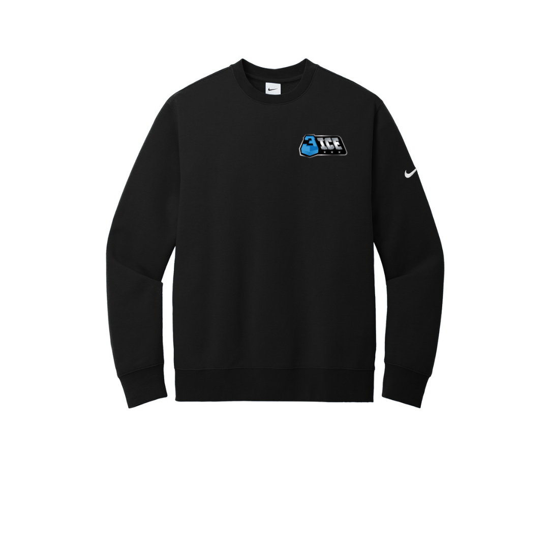 3ICE Nike Club Fleece Sleeve Swoosh Crew