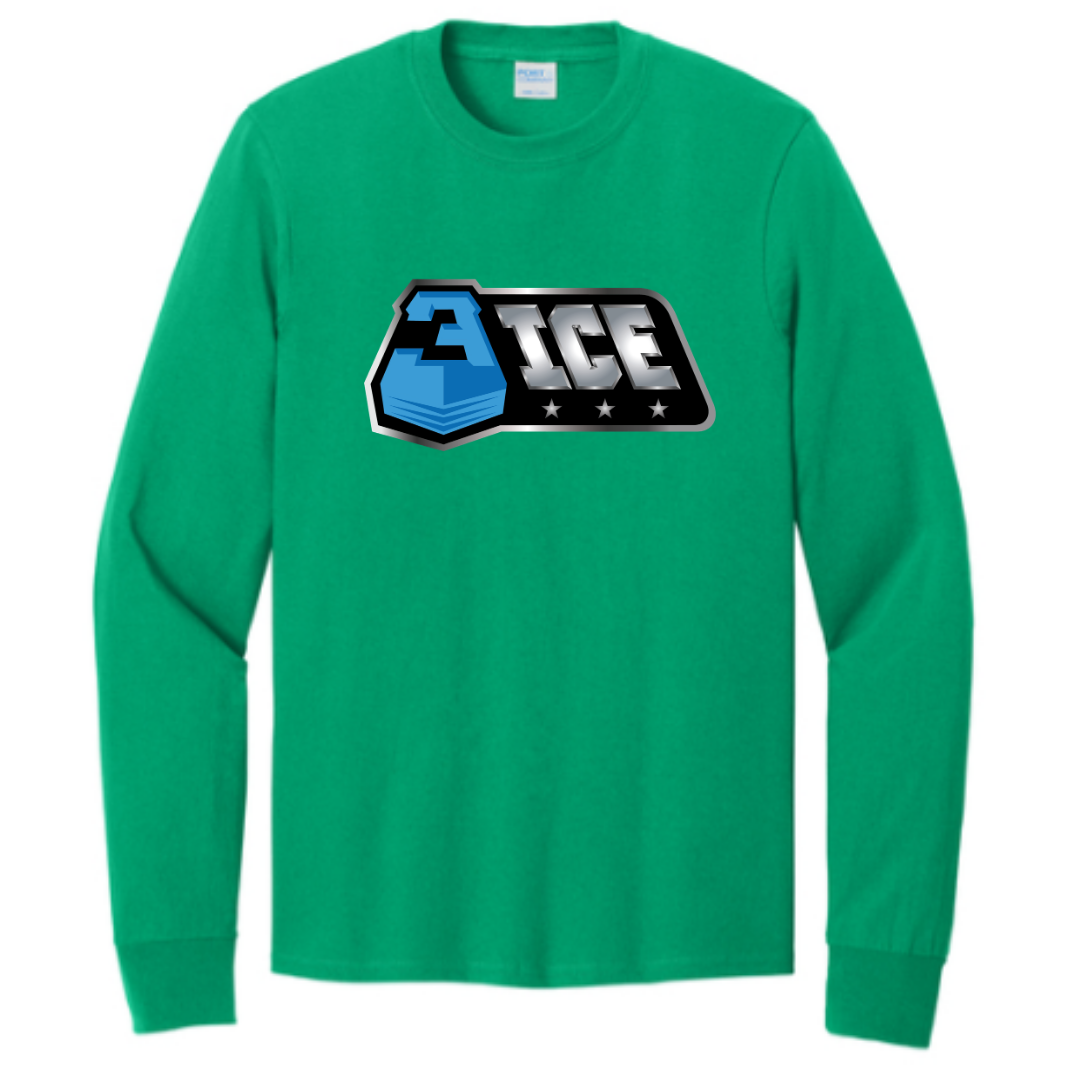 3ICE Port & Co Long Sleeve Core Cotton Tee