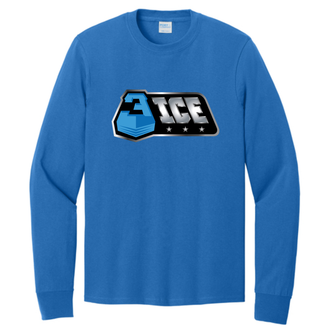 3ICE Port & Co Long Sleeve Core Cotton Tee