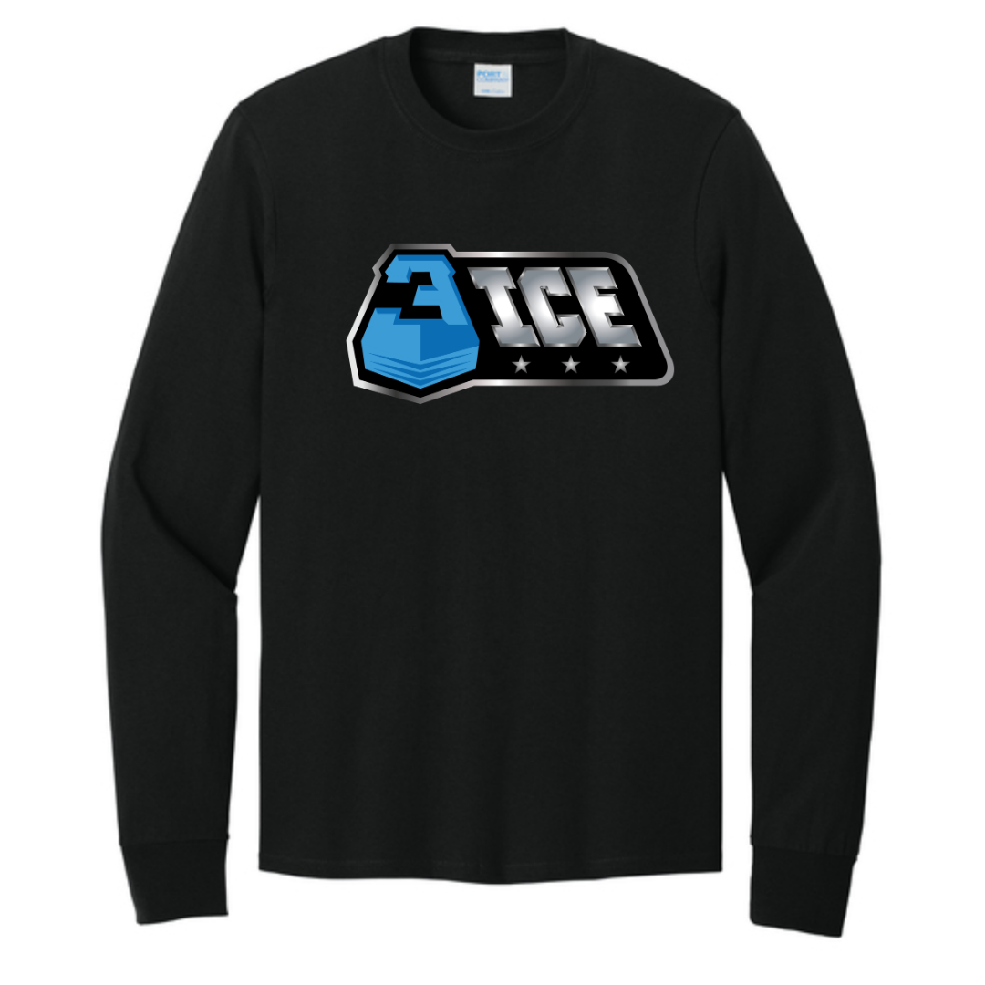 3ICE Port & Co Long Sleeve Core Cotton Tee