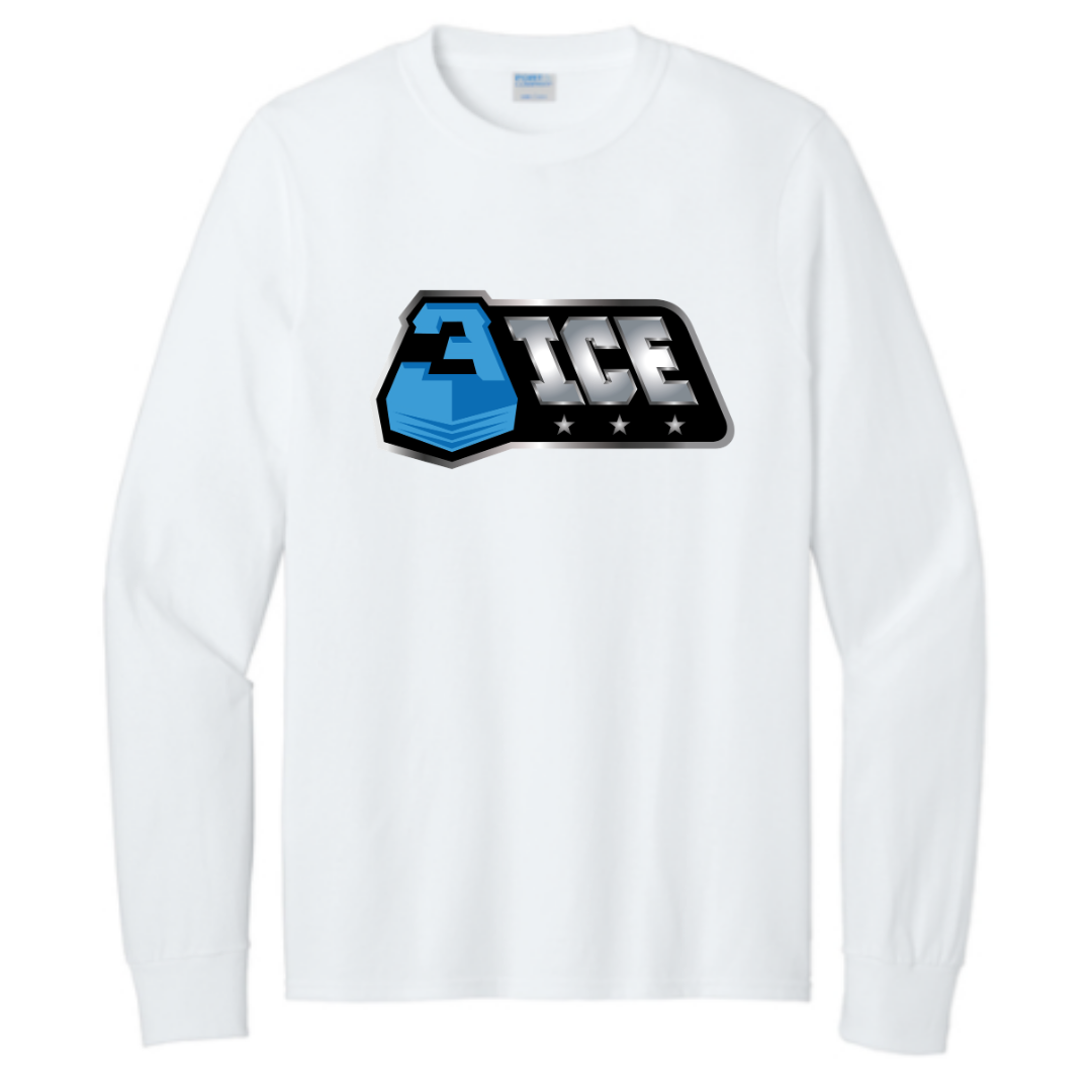 3ICE Port & Co Long Sleeve Core Cotton Tee