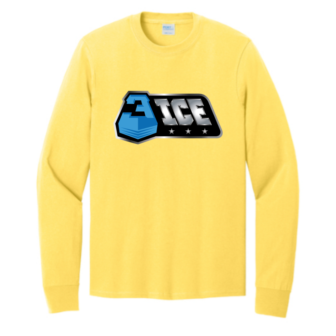 3ICE Port & Co Long Sleeve Core Cotton Tee