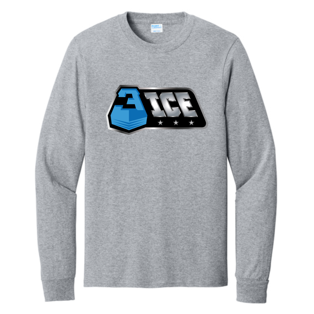 3ICE Port & Co Long Sleeve Core Cotton Tee